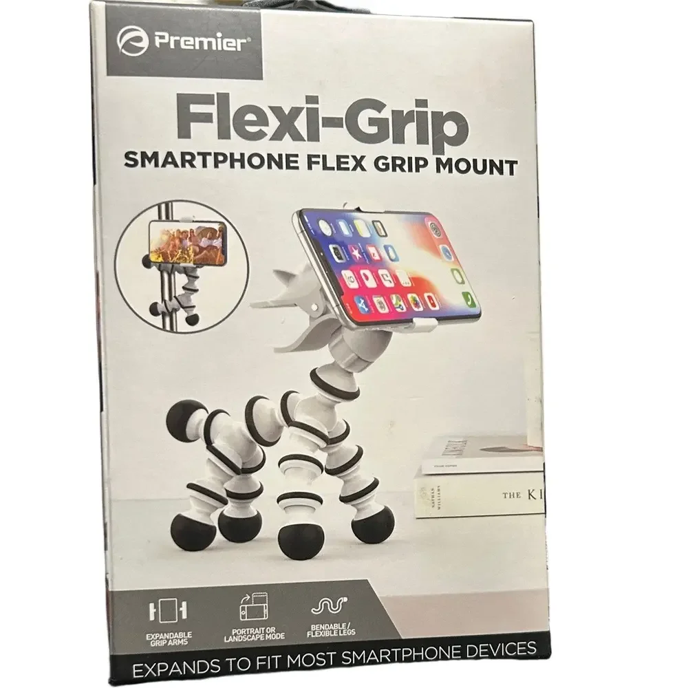 Premier Flexi-Grip Smartphone Mount - Black and White